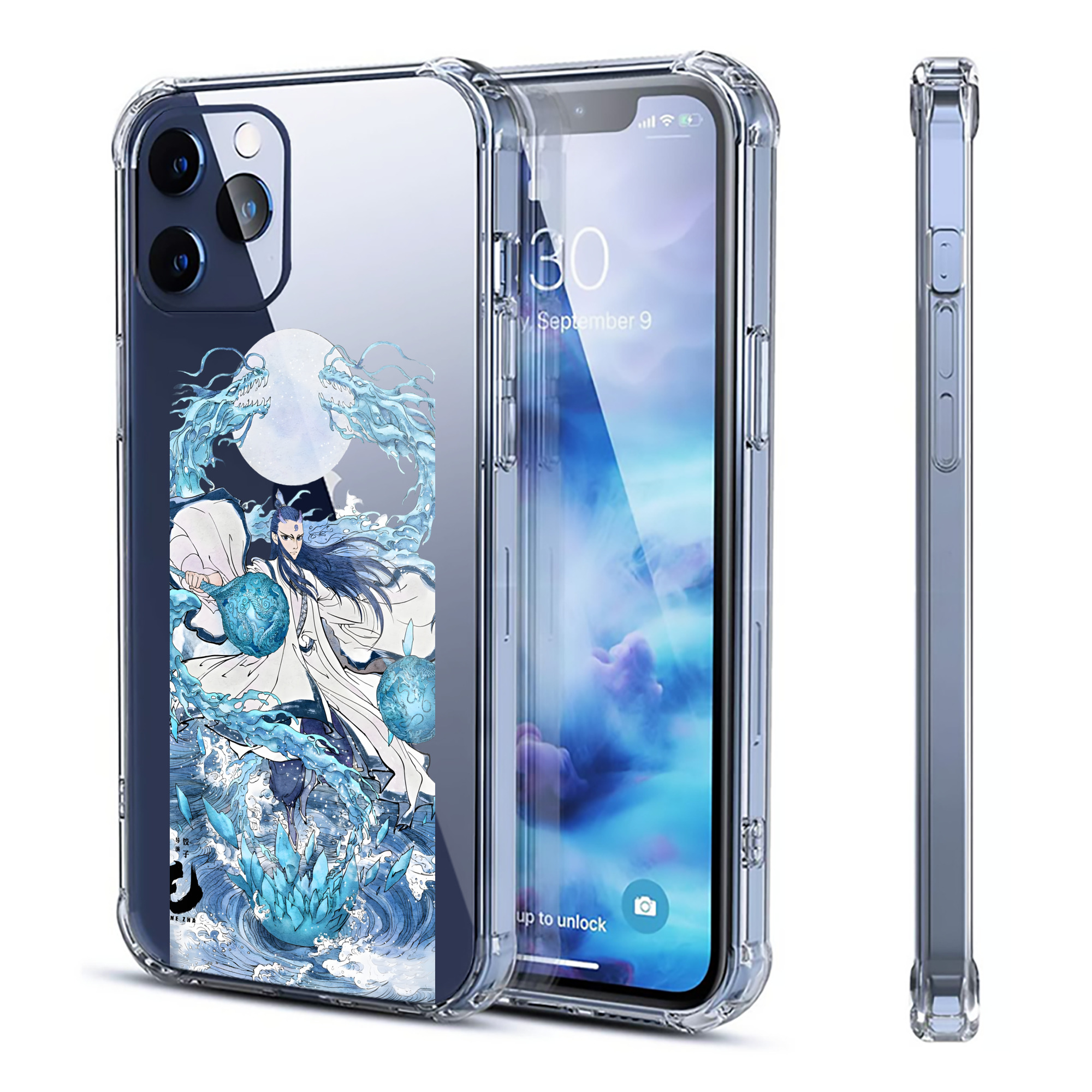 （画像用） Ne Zha 2 ナタ 魔童の大暴れ 【iPhone 12シリーズ対応】透明スマホケース（クリアソフトケース）